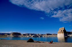 Camping in Glen Canyon national recreation area.