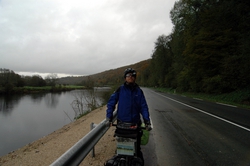 Andrew along the Doubs river