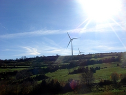 Windmills near the top