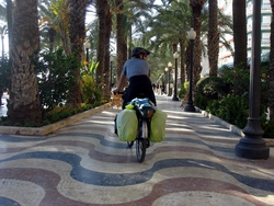 Riding through Alicante's parks