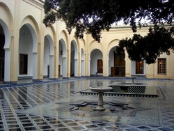 The courtyard around the museum
