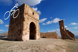 A last view back at the ruins