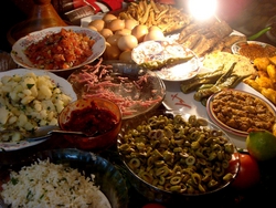 A buffet of food for us to enjoy