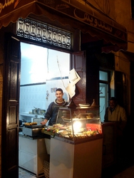 The owner of our favourite food stall in Fes