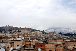 Yesterday those mountains were bathed in sun