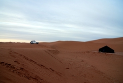 The 4x4 and our tent