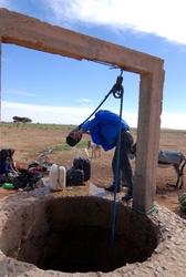 Getting water from a well