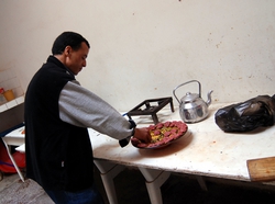 Mohammed making his tagine