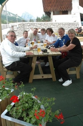 Final drinks at the rink