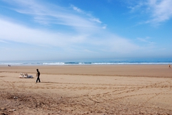 Long stretches of beautiful beach