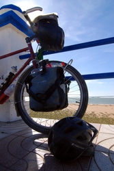 Bikes by the beach